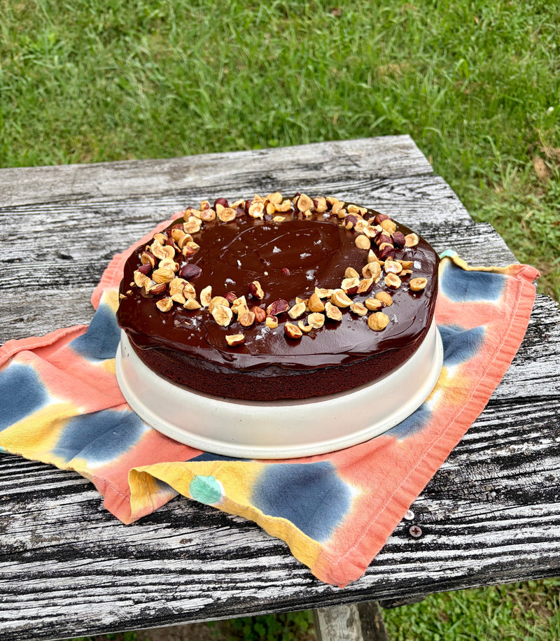 Hazelnut Mocha Olive Oil Cake