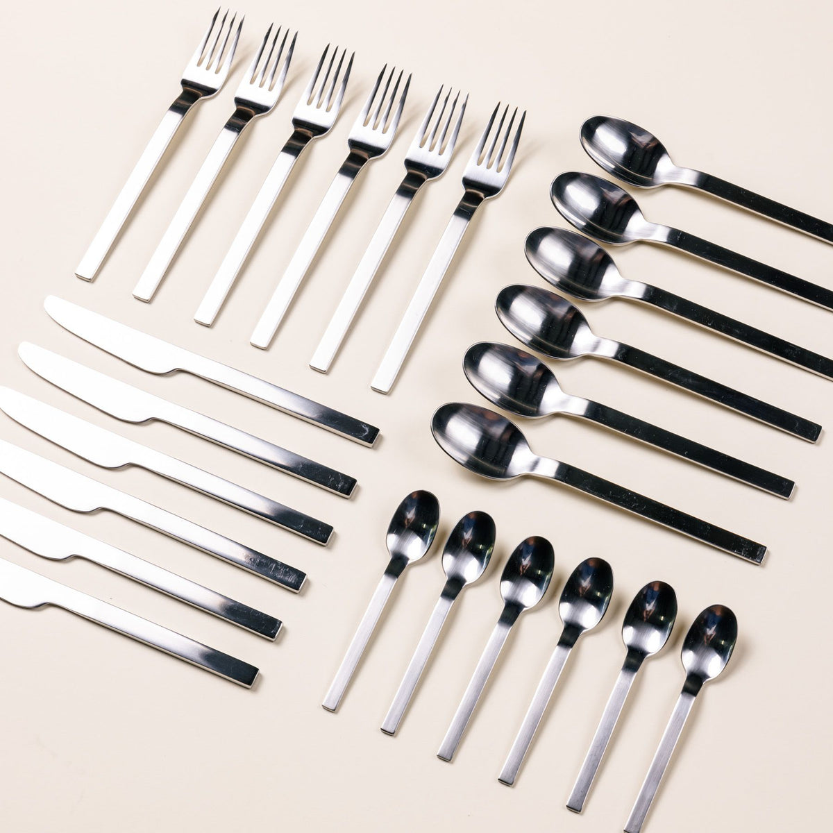 East Fork Stainless Steel Flatware, 24-Piece Set (service for 6)