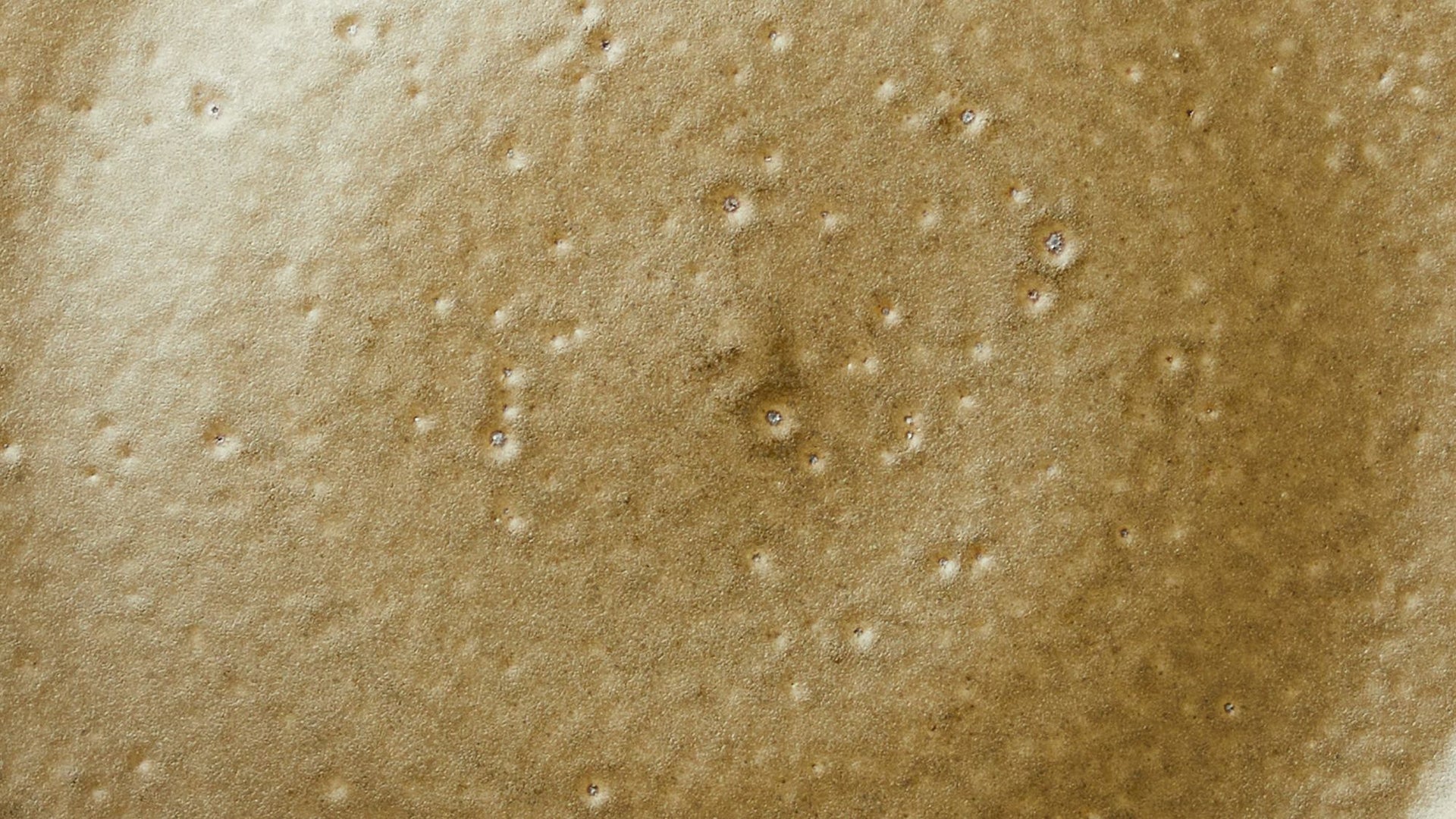 A close up of Ash Glaze, a neutral green with specks of texture