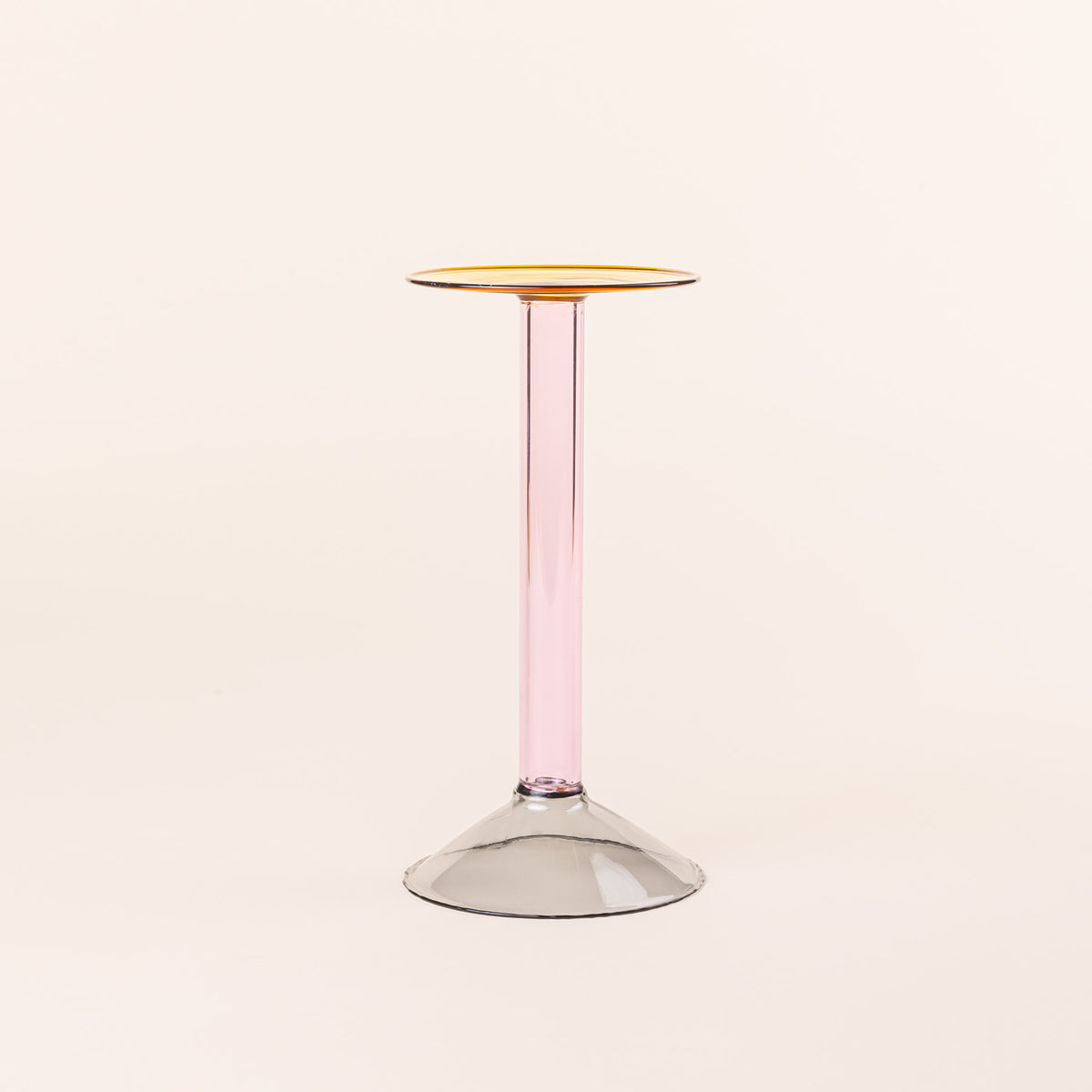 Rainbow Glass Candleholder