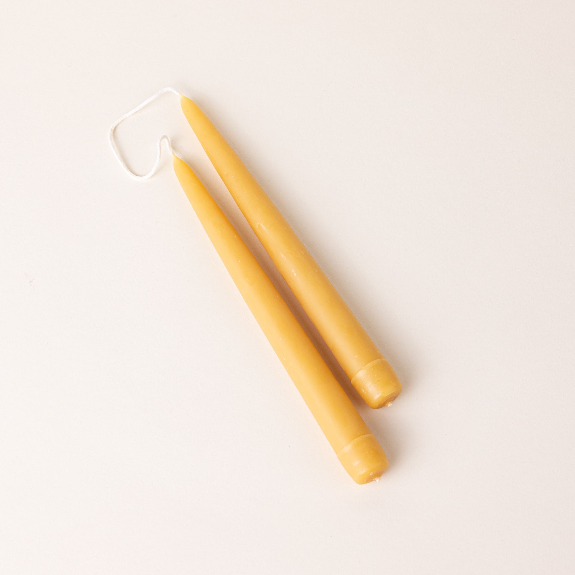 Beeswax Tapers, Pair