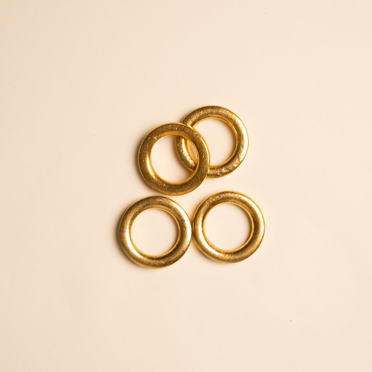 Brass Circlet Napkin Rings, Set of 4