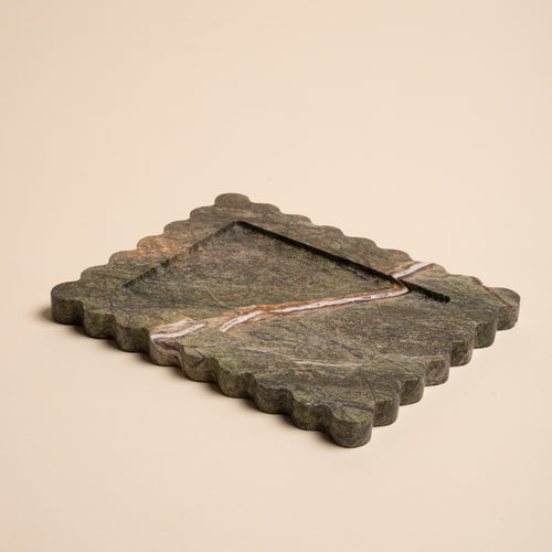 Seagrass Marble Tray