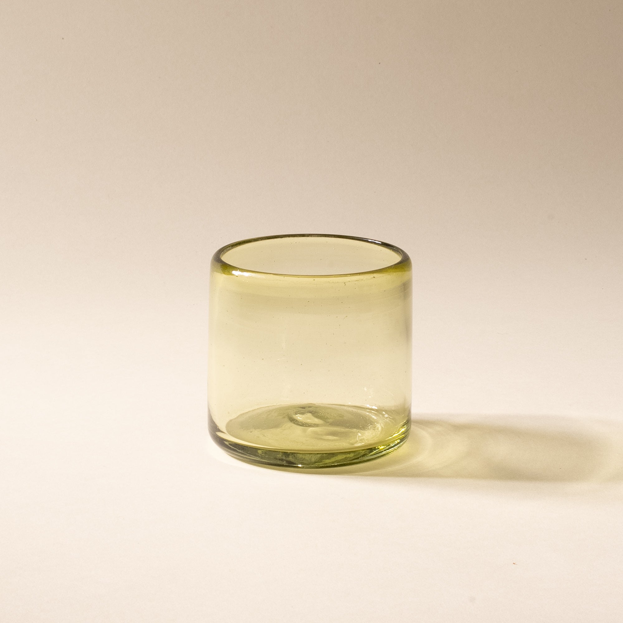 Hand-Blown Short Tumbler, Set of 4 / Peridot