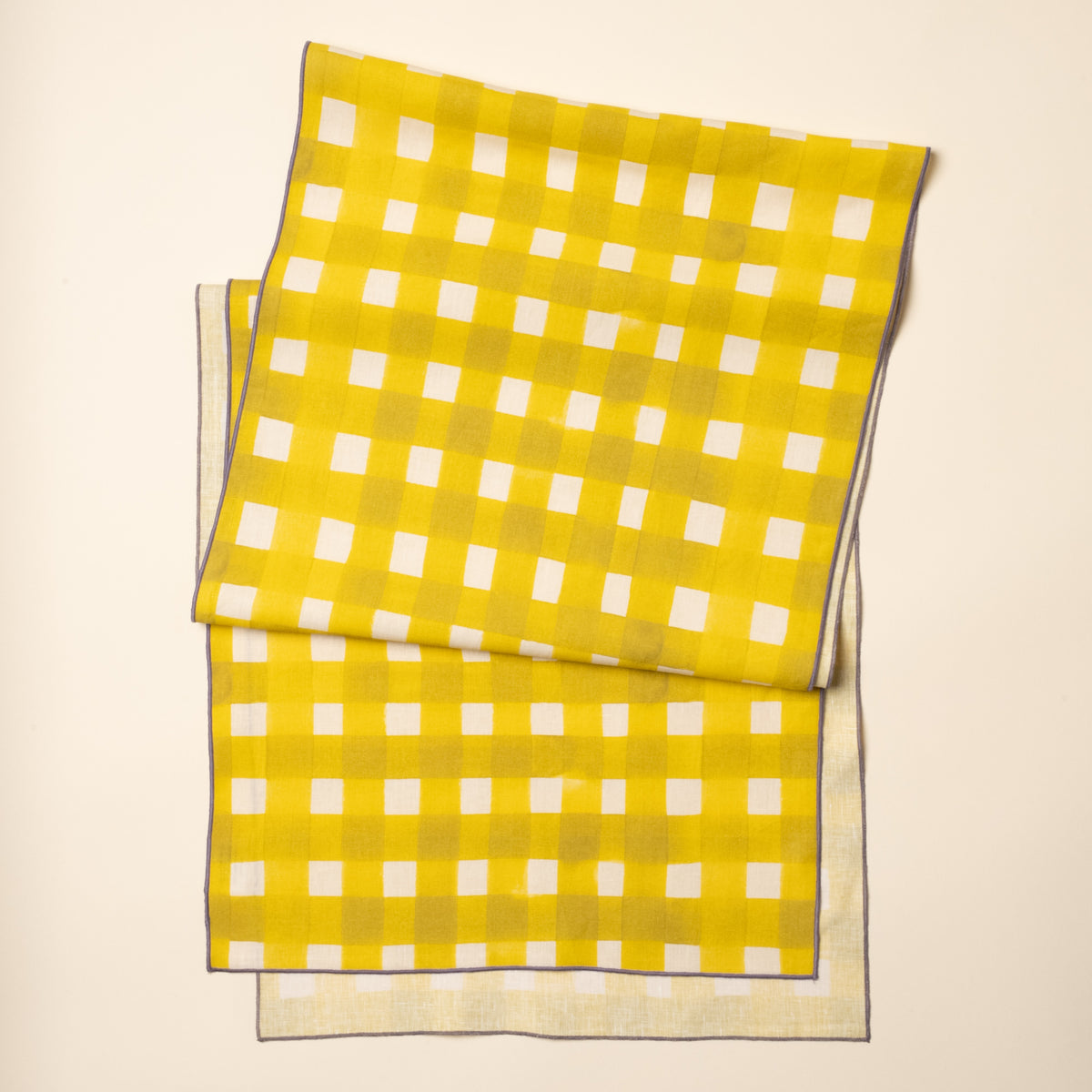 Crosshatch Linen Table Runner