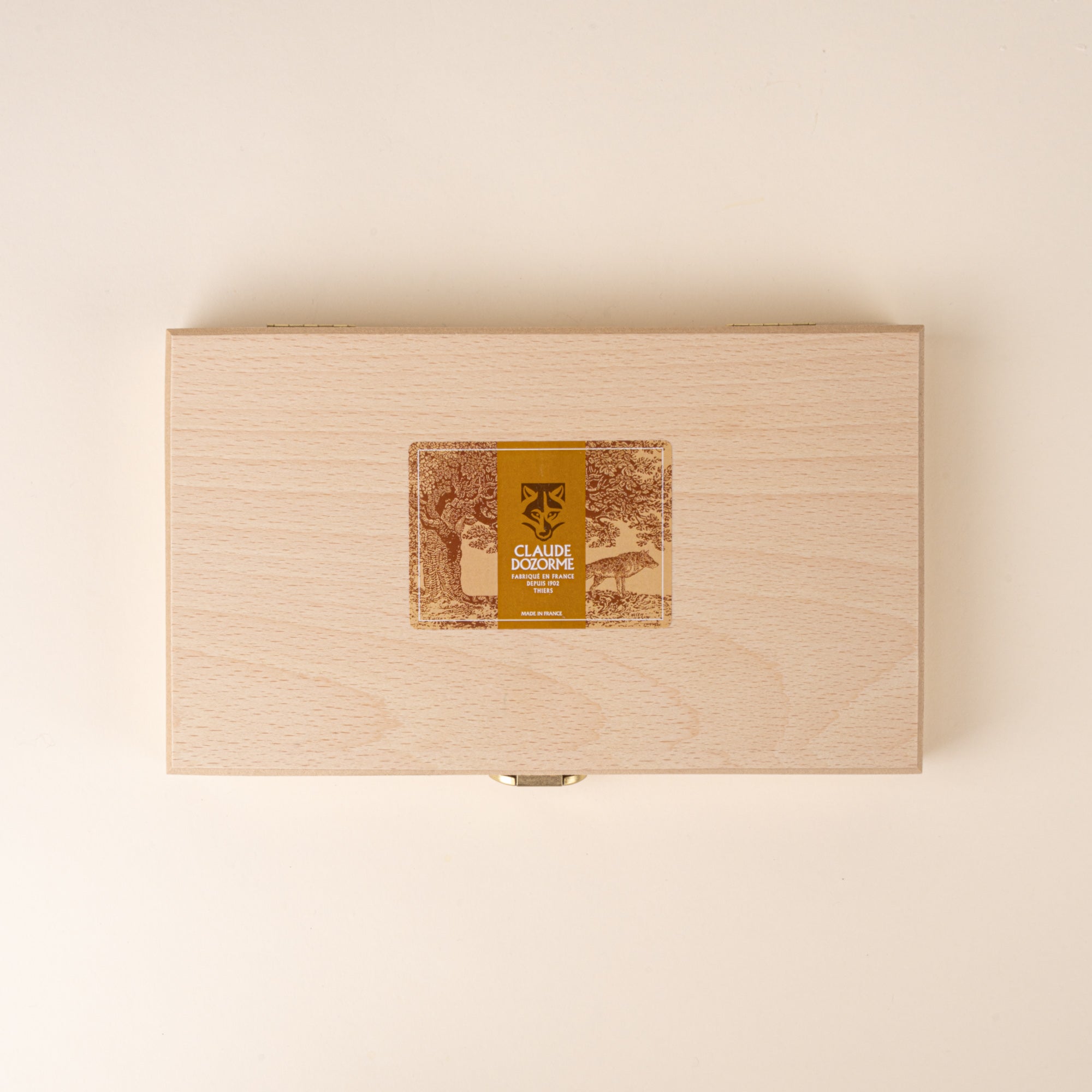 A rectangular wood box.