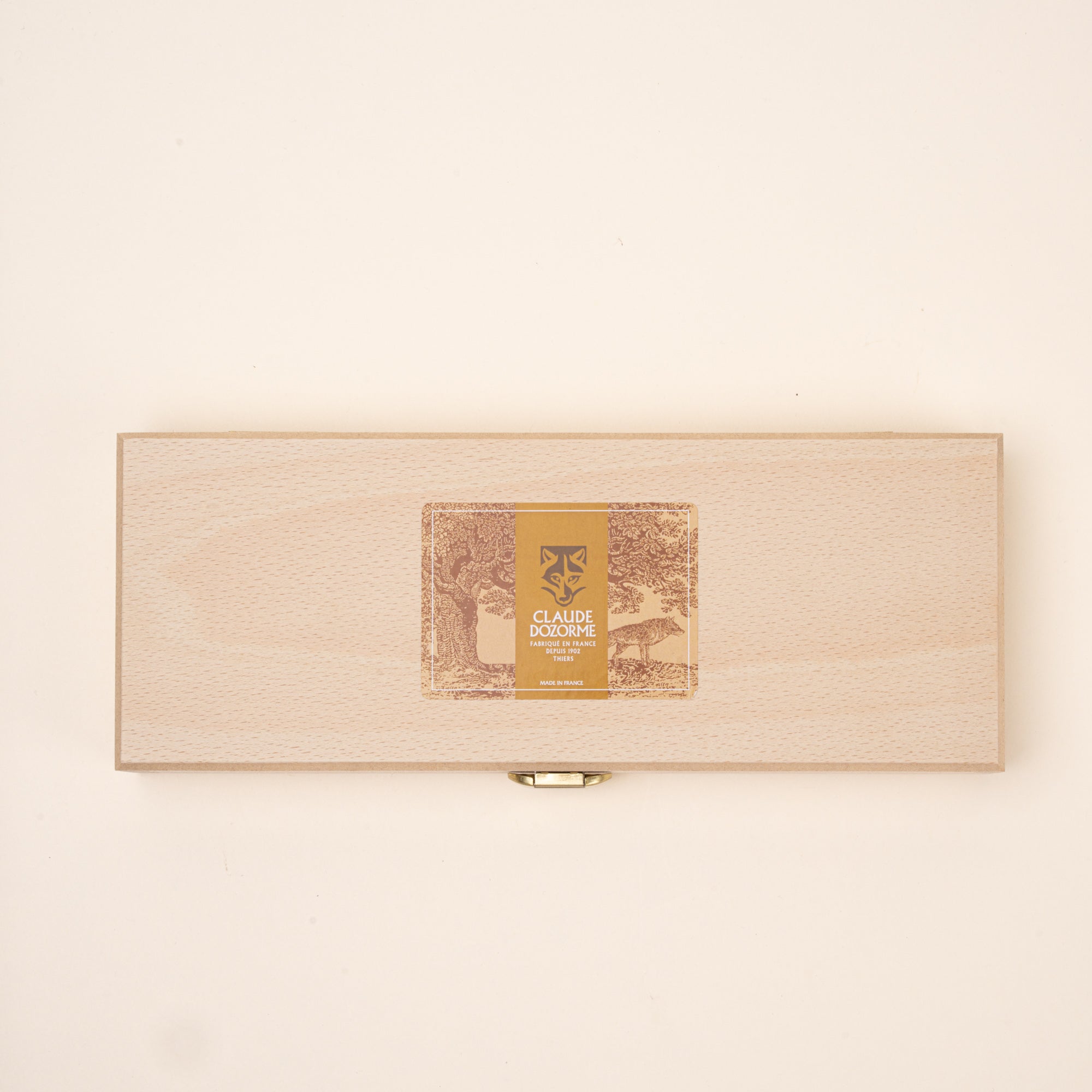A rectangular wood box.