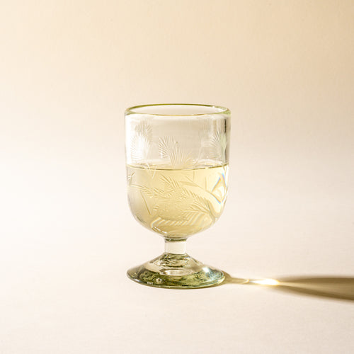 Etched Thistle Glassware