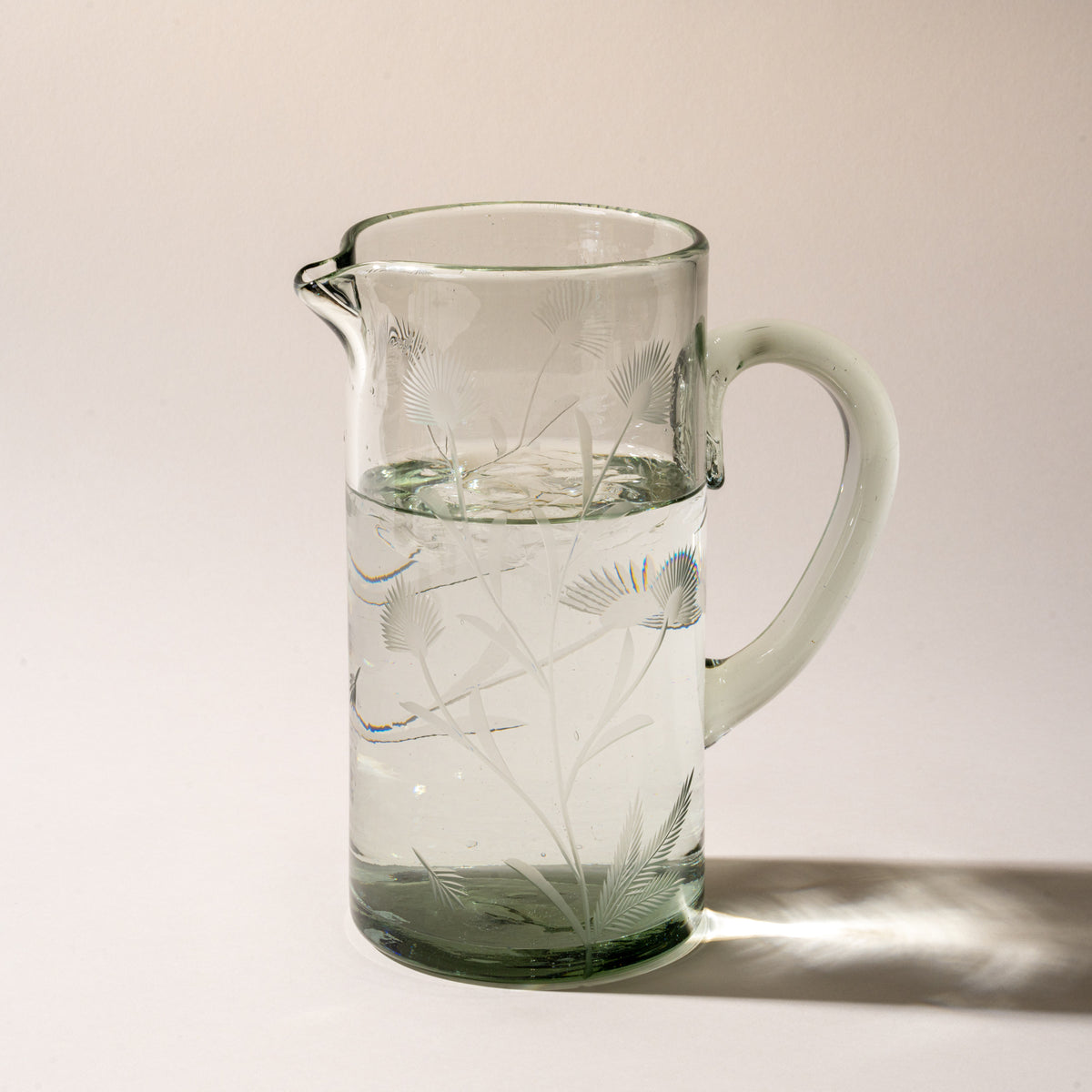 Etched Thistle Glassware