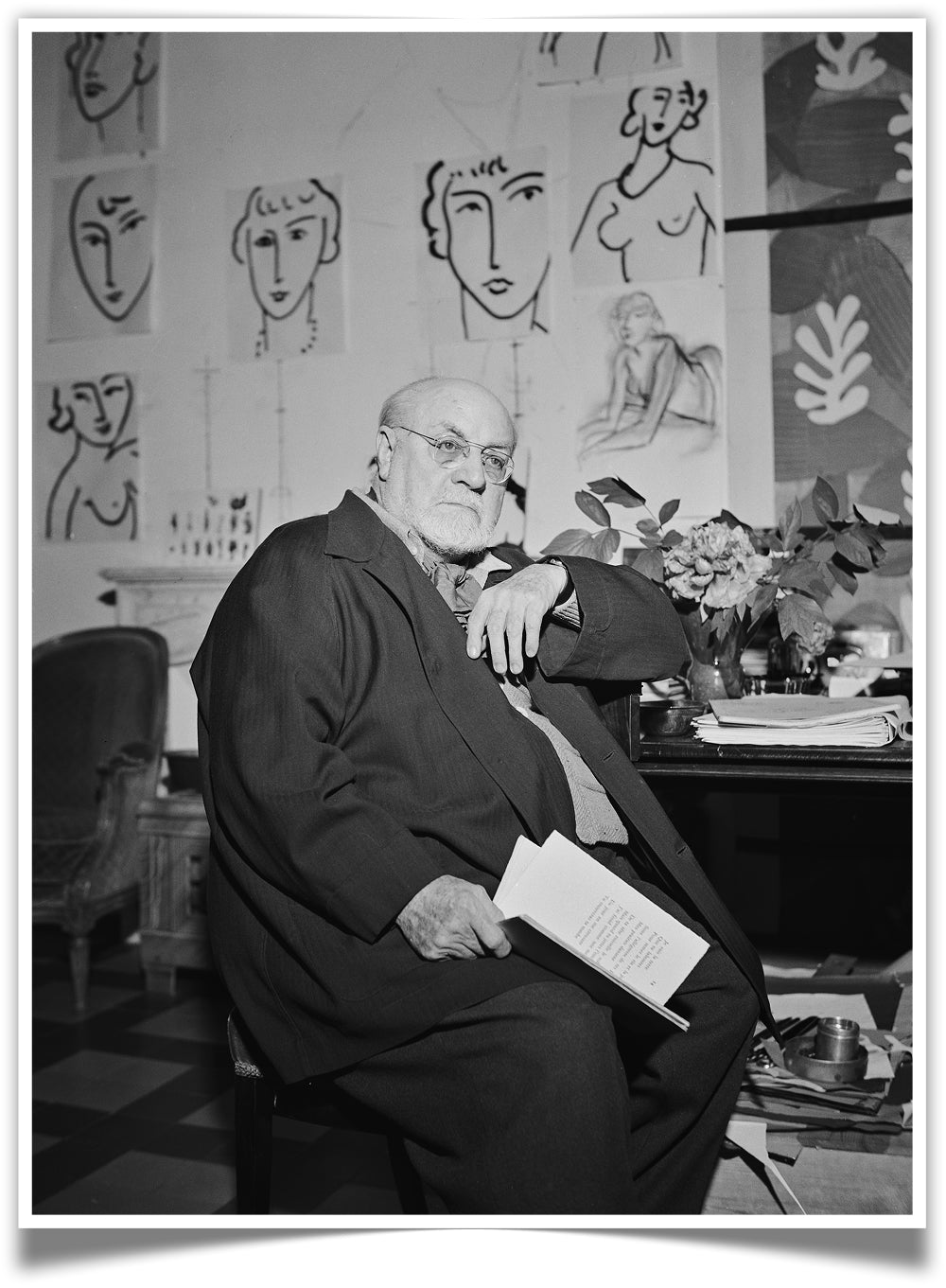 Henri Matisse in his studio