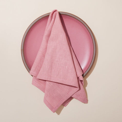 East Fork Rococo Dinner Plate and matching linen napkin