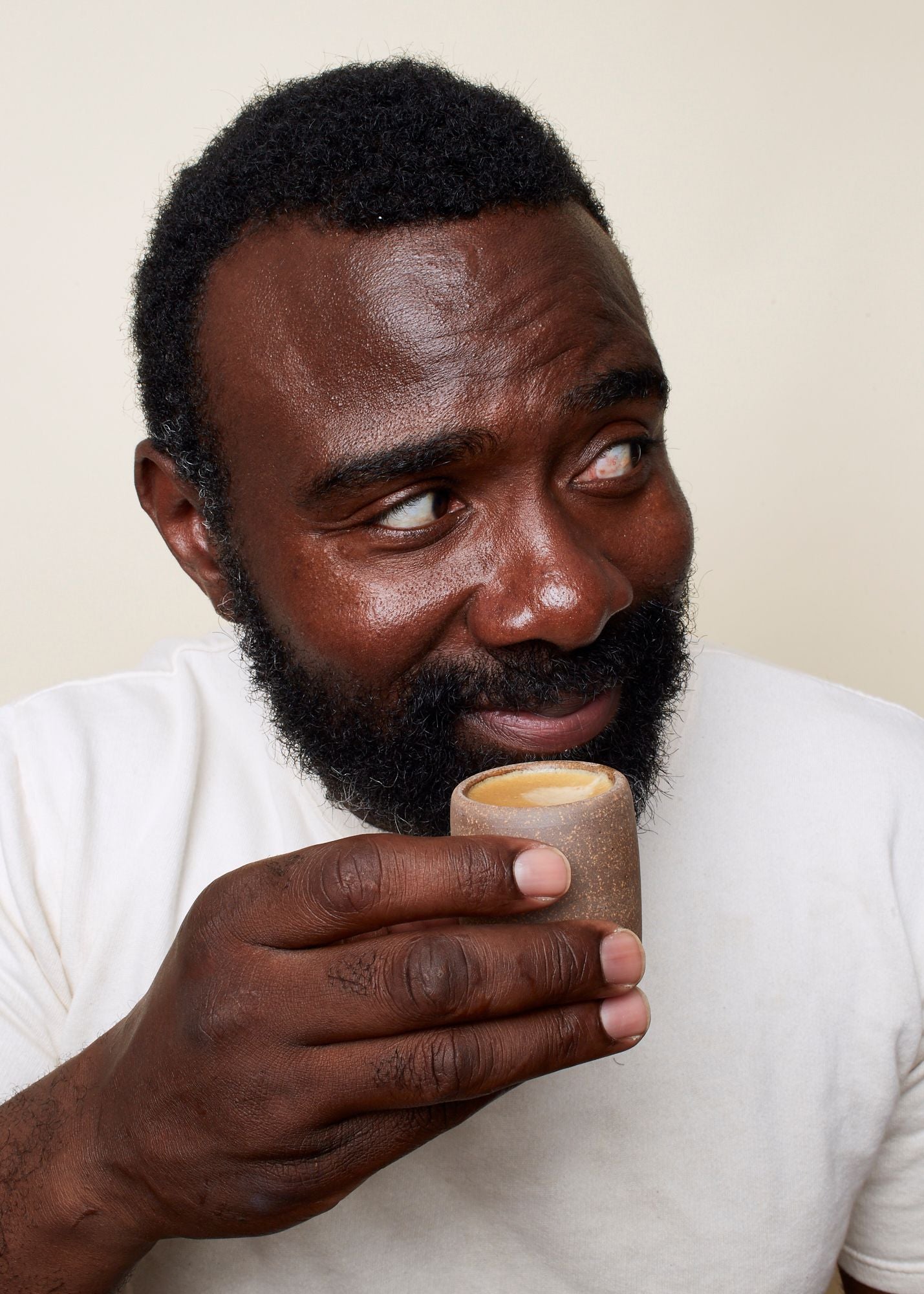 Man Drinking Espresso From East Fork Toddler Cup