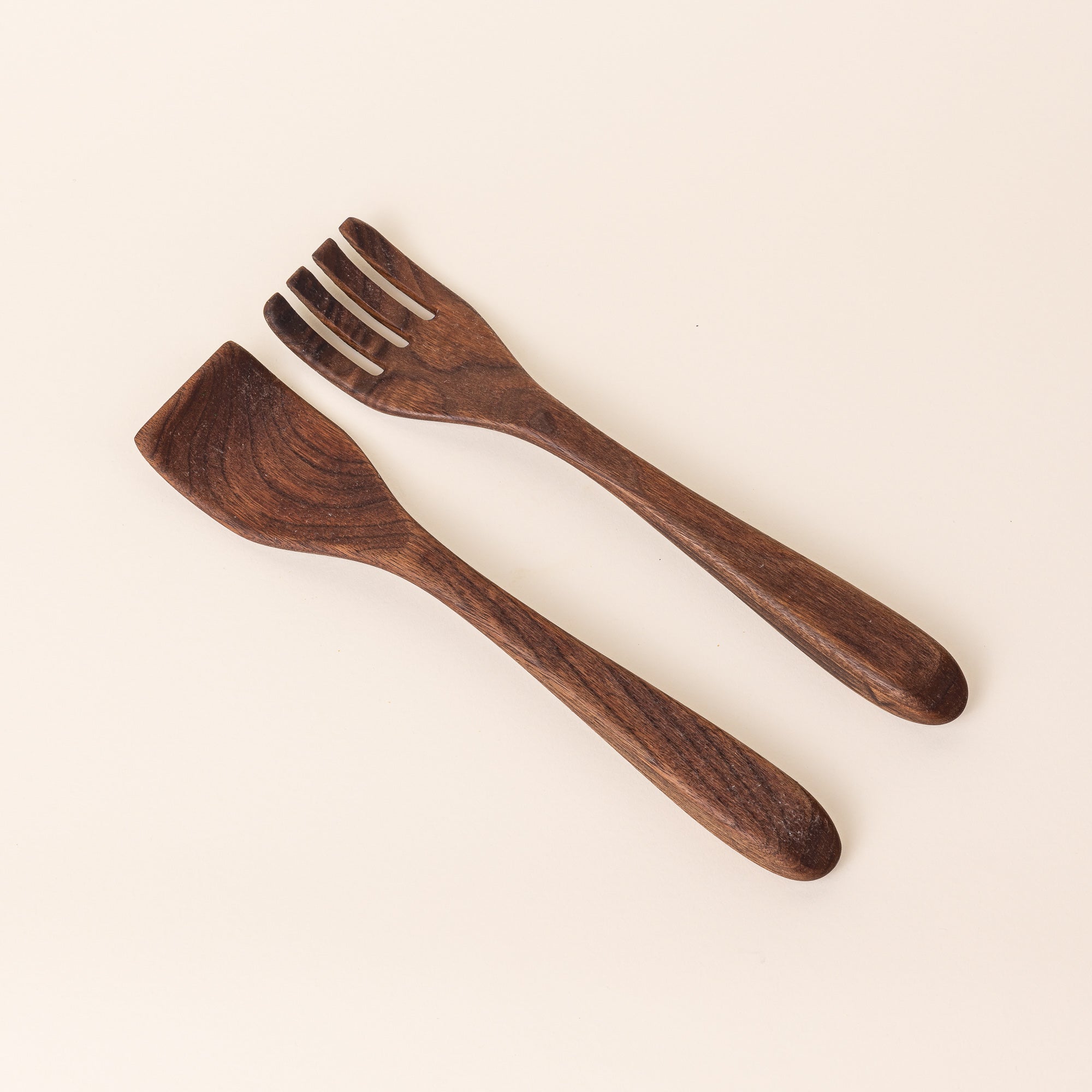 Wood Serving Set - Black Walnut